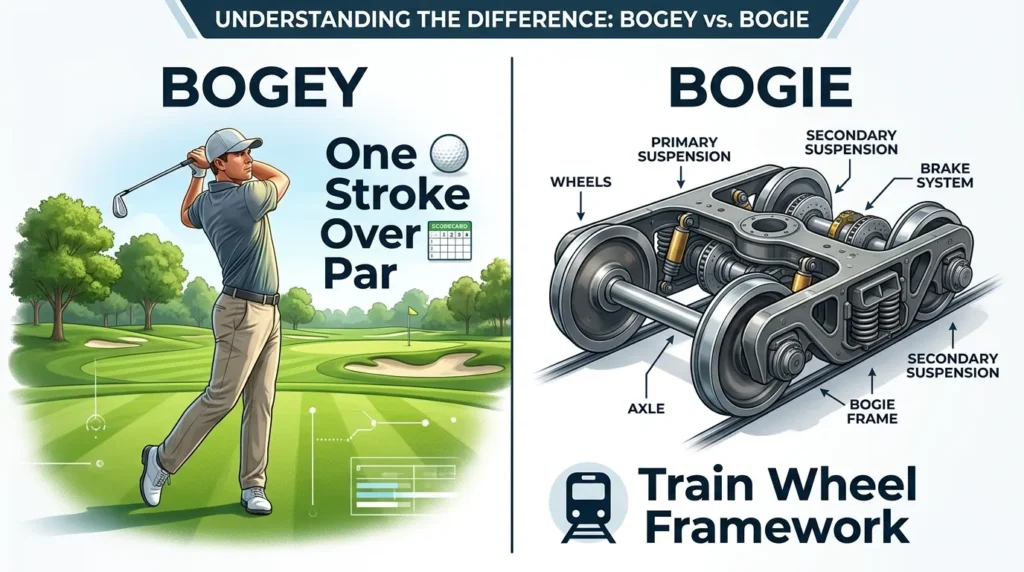 Bogey or Bogie Explained: Key Differences