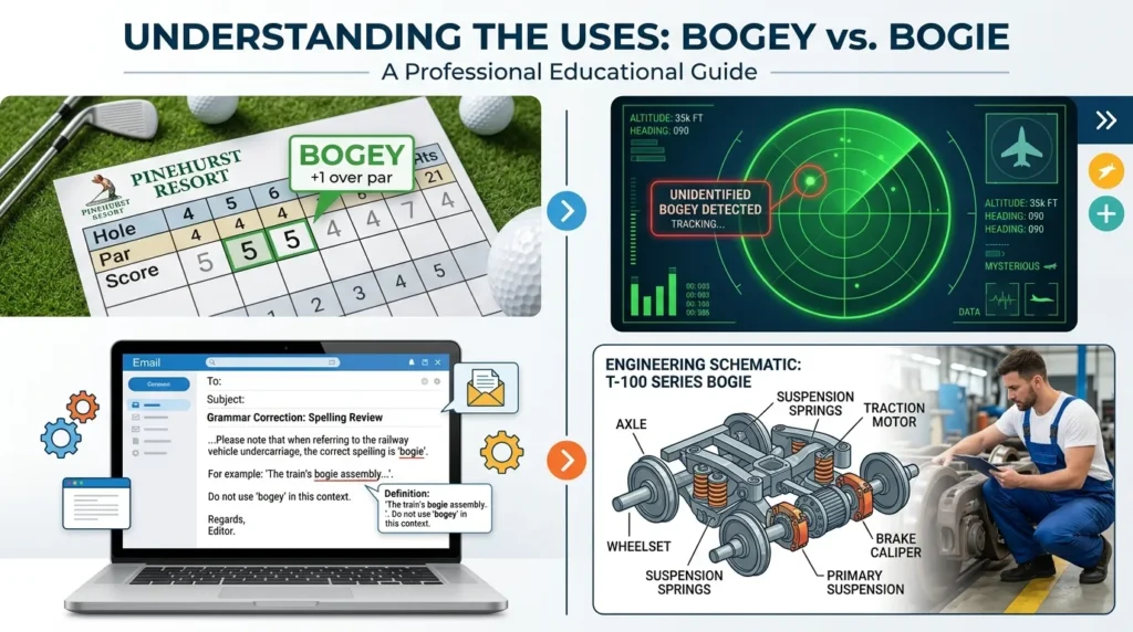 Bogey or Bogie in Real World Examples