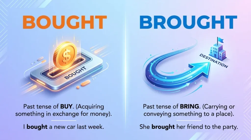 Bought or Brought Explained: Key Differences