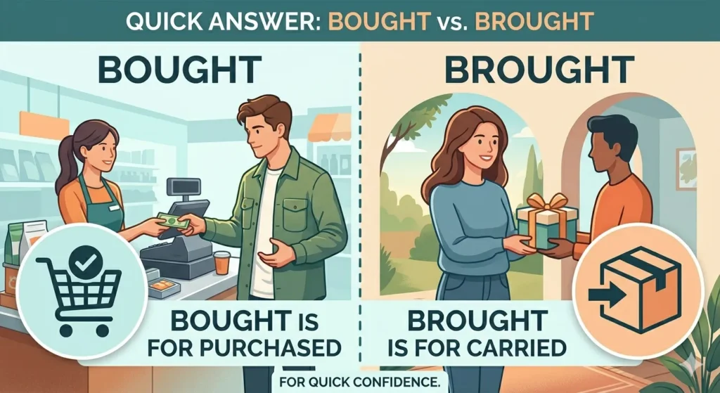 Bought or Brought: Quick Answer