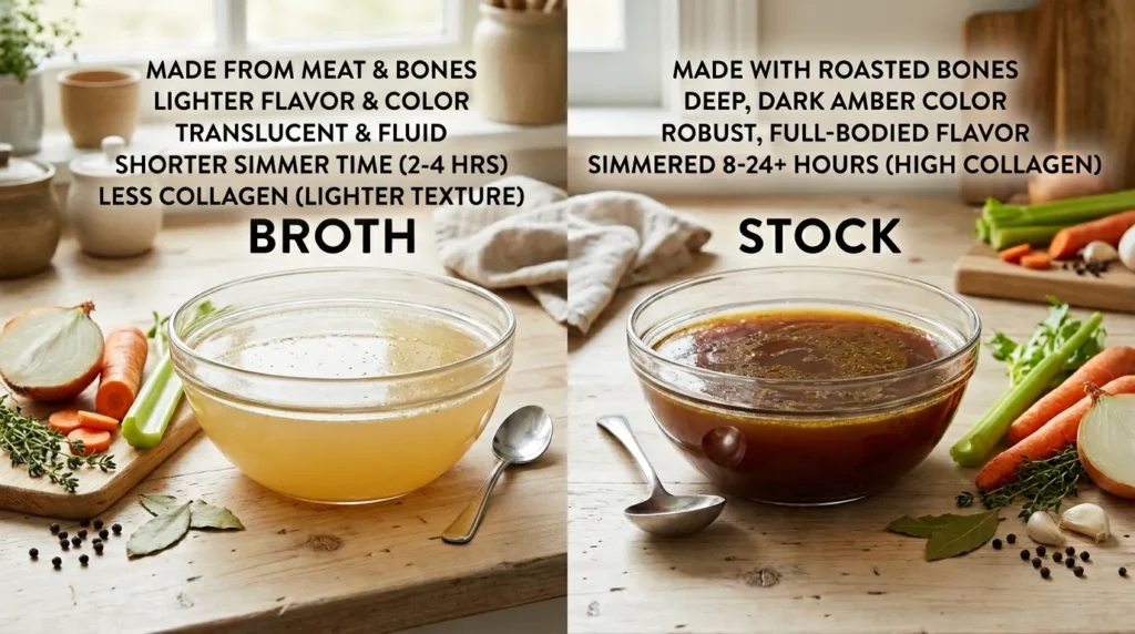 Broth or Stock: Quick Answer