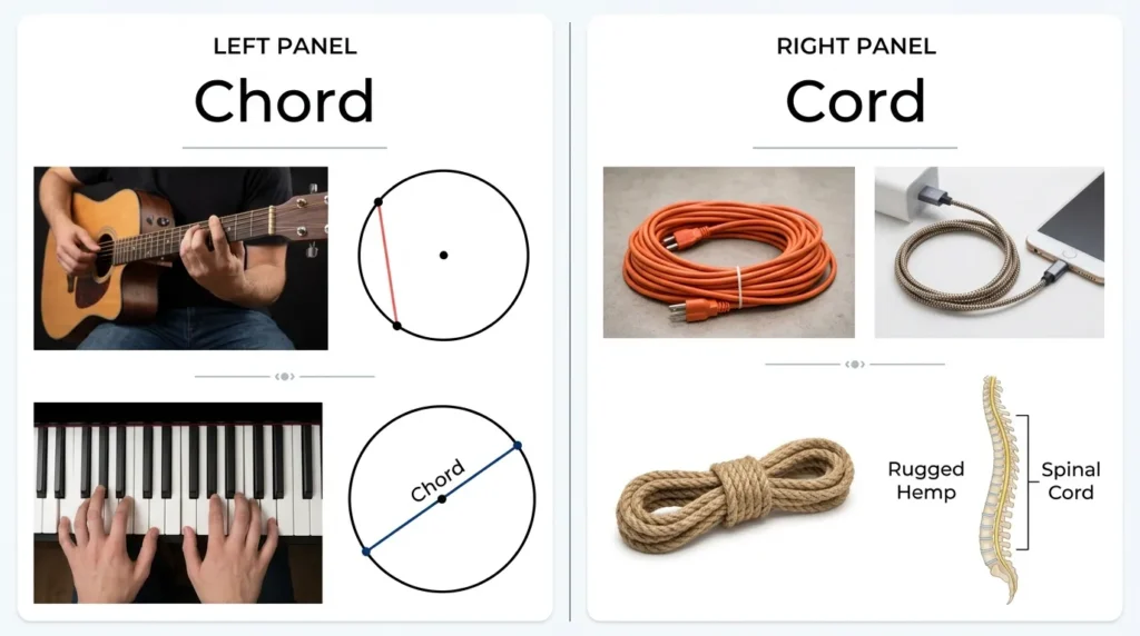 Chord or Cord Explained : Key Differences