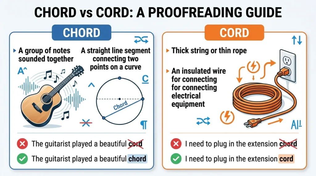 Common Mistakes with Chord or Cord