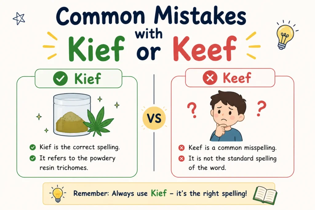 Common Mistakes with Kief or Keef