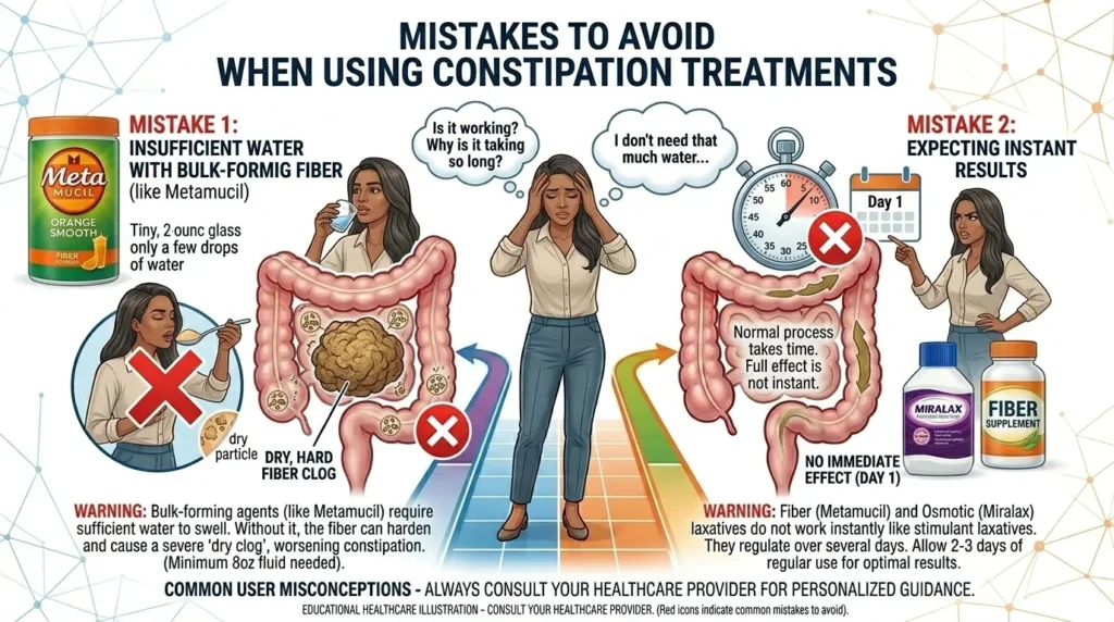 Common Mistakes with Miralax or Metamucil