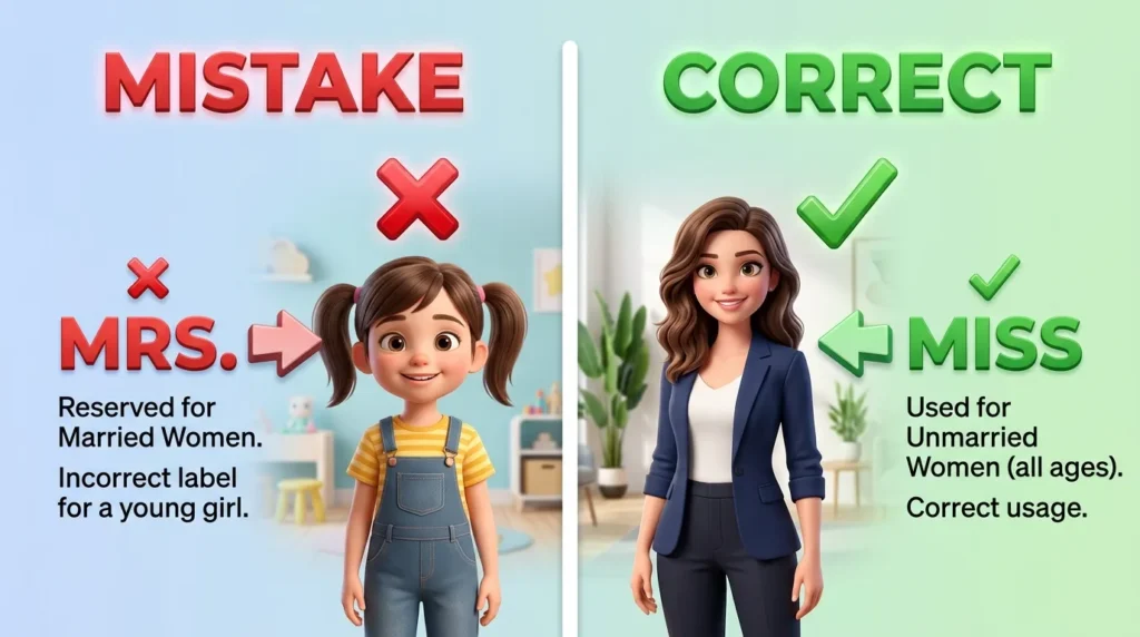 Common Mistakes with Mrs or Miss