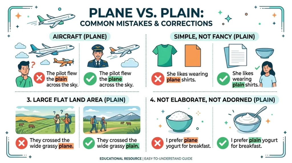 Common Mistakes with Plane or Plain