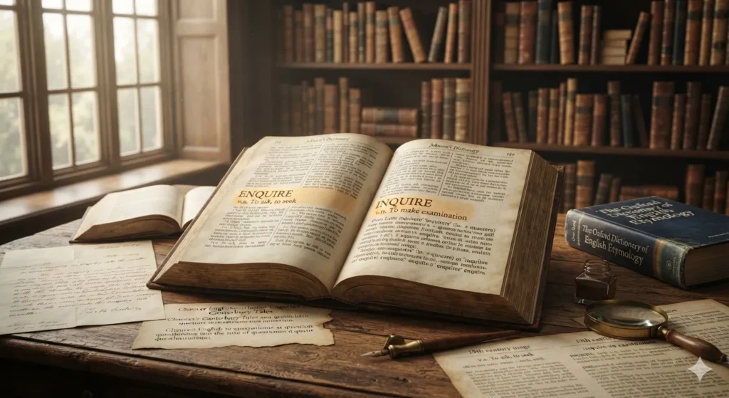 The Origin / Background of Enquired or Inquired