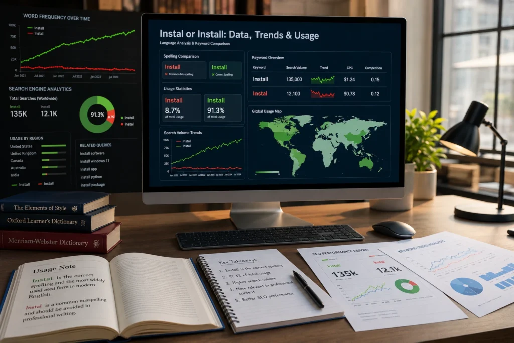 installn or install : data trends or usage