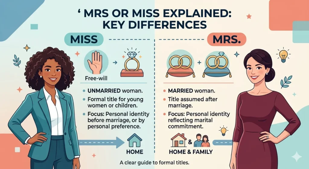 Mrs or Miss Explained: Key Differences
