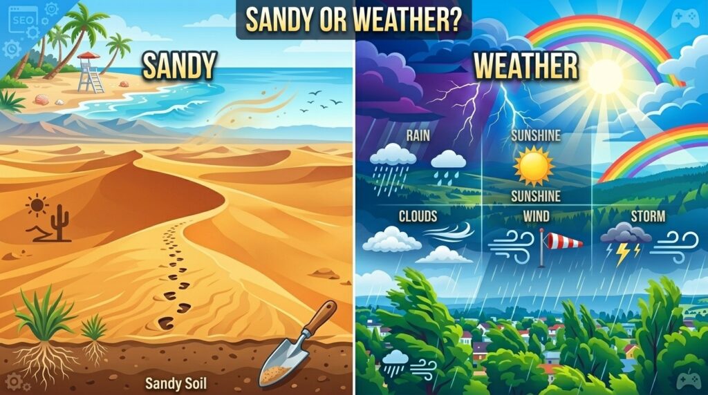 Sandy or Weather Explained: Key Differences