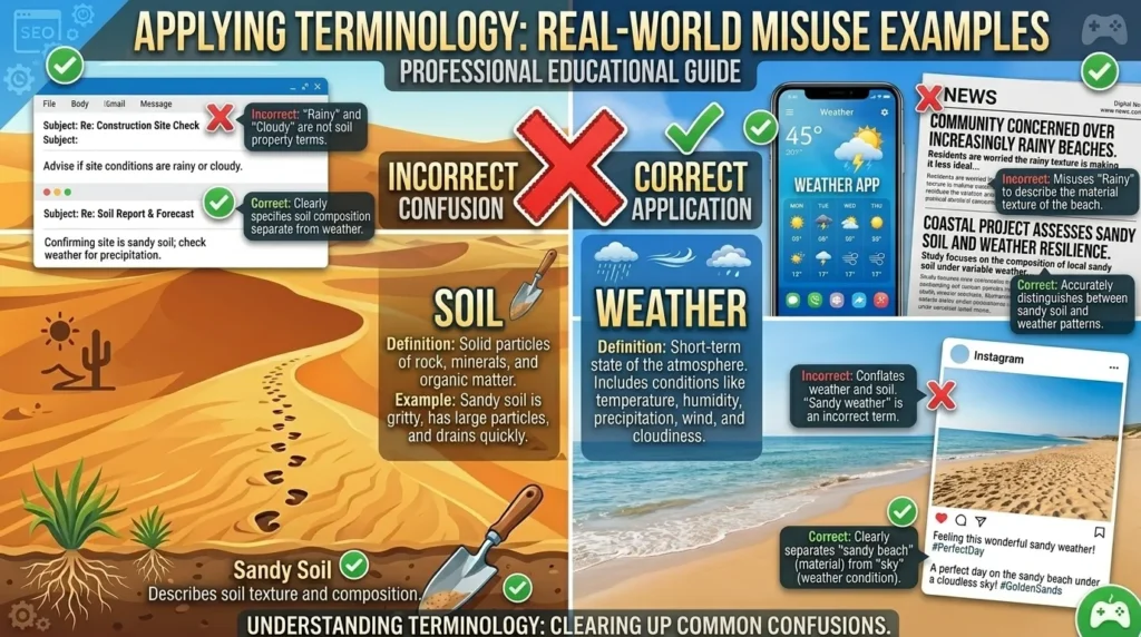 Sandy or Weather in Real-World Examples