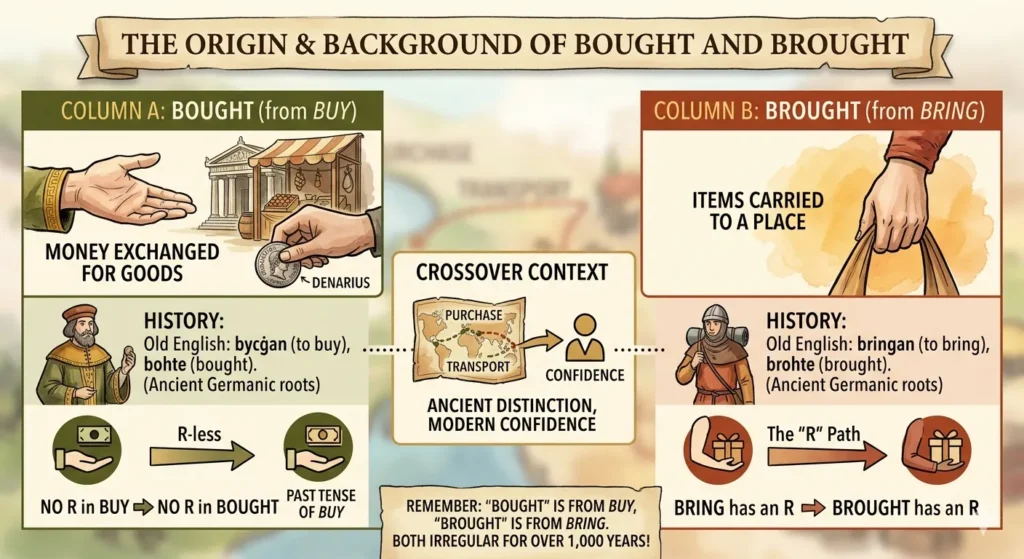 The Origin / Background of Bought or Brough