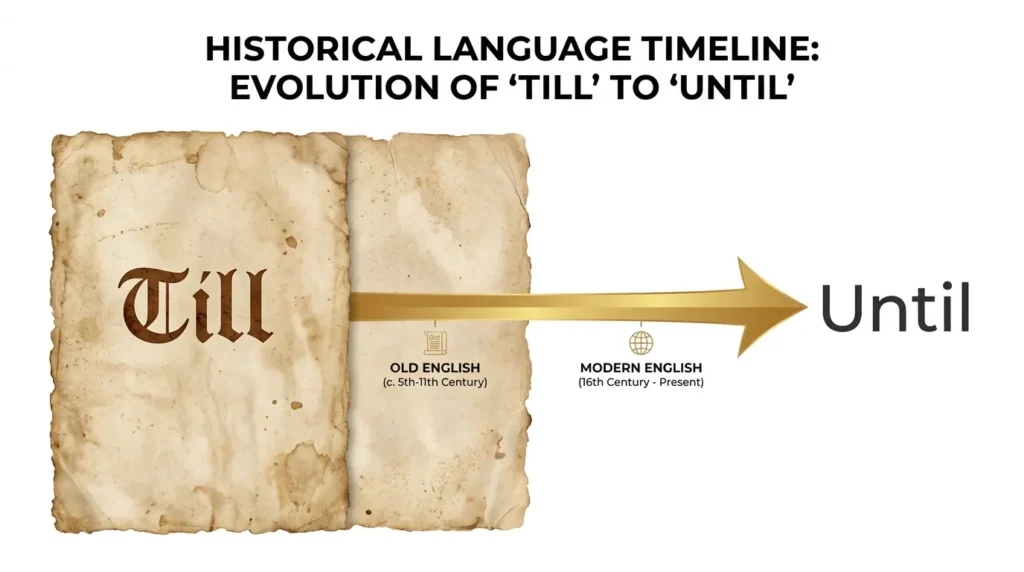 The Origin / Background of Until or Till