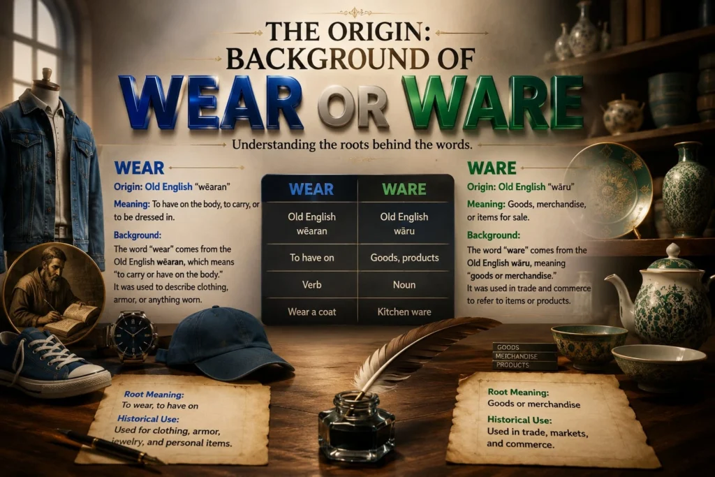 The Origin: Background of Wear or Ware