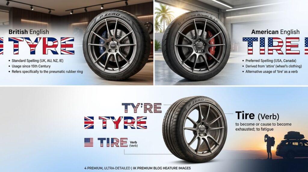 Tyre or Tire Explained : Key Differences