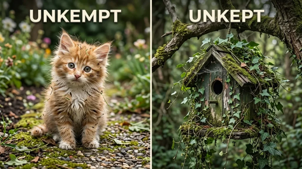 Unkempt or Unkept in Real-World Examples