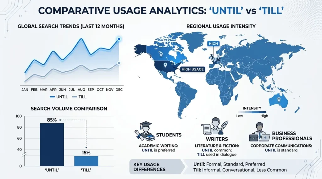 Until or Till: Data, Trends & Usage