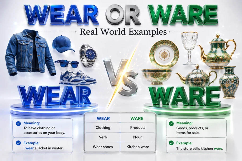 Wear or Ware in Real-World Examples