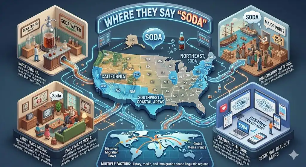 which region say soda