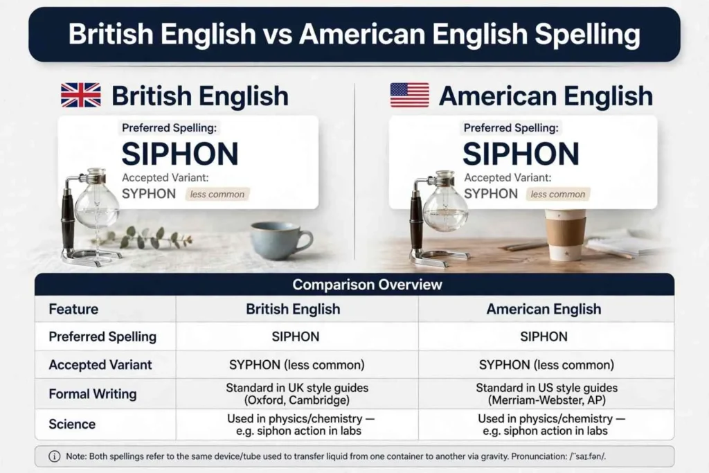 British English vs American English Spelling