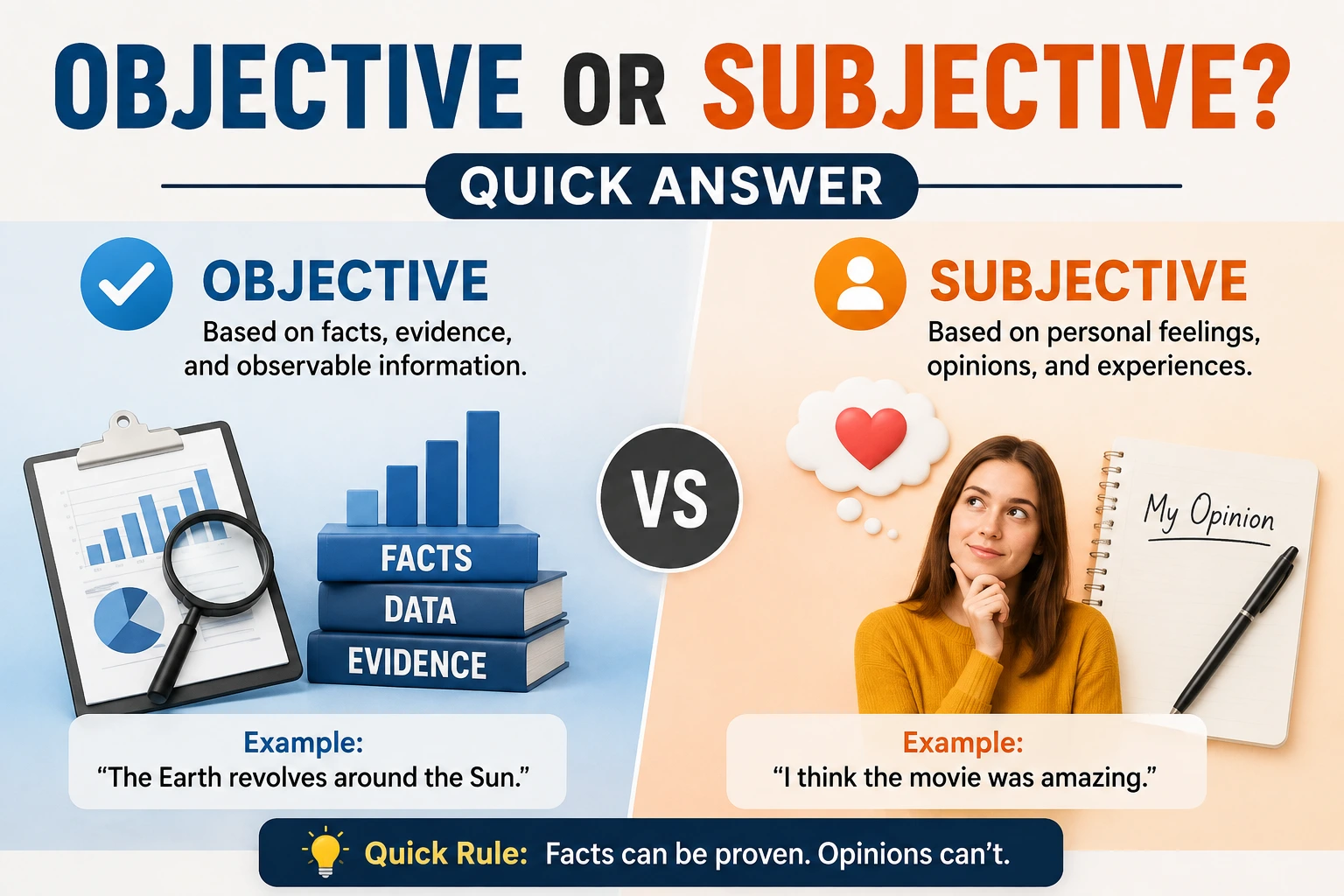 Objective or Subjective – Quick Answer