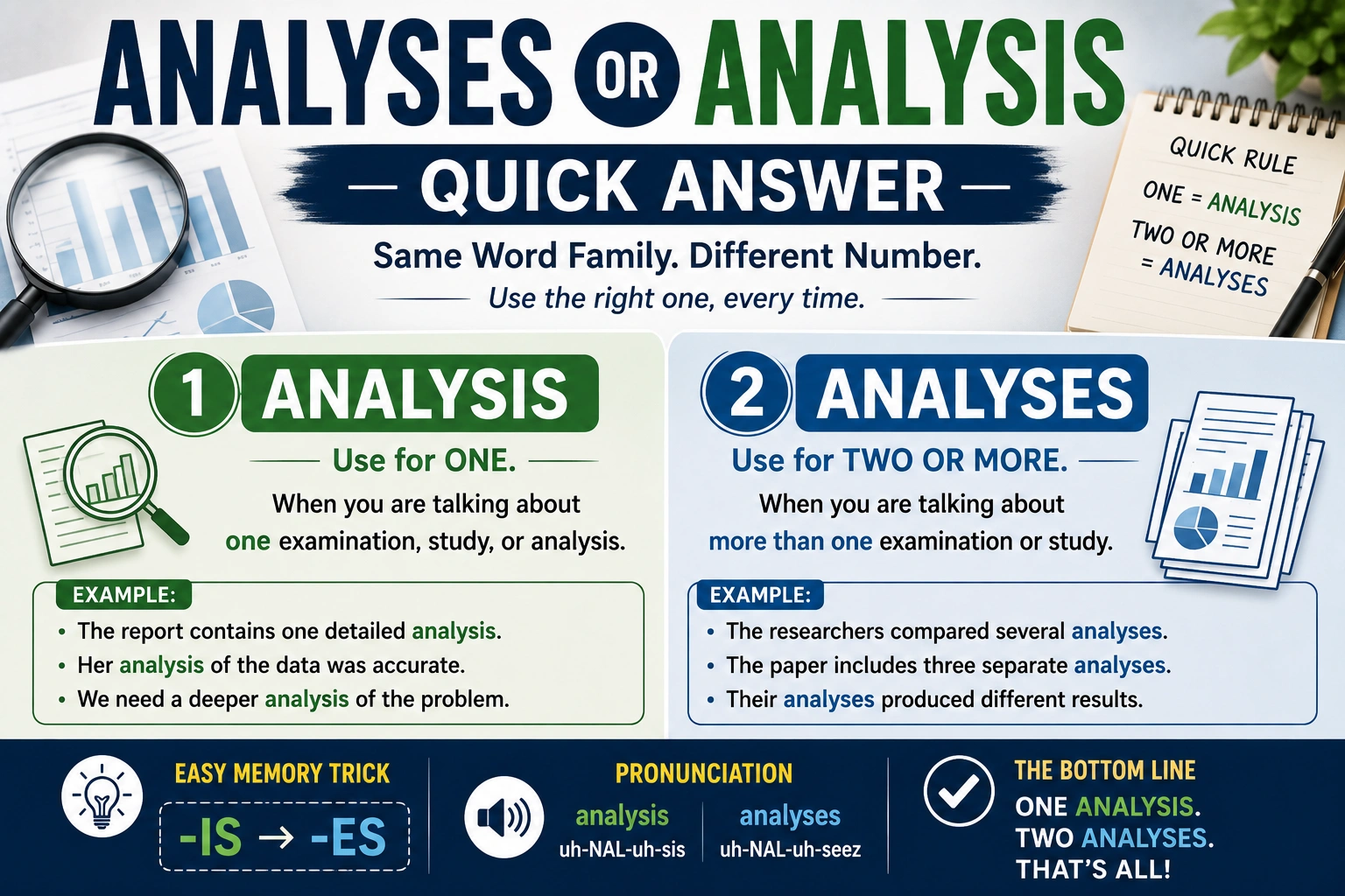 Analyses or Analysis – Quick Answer