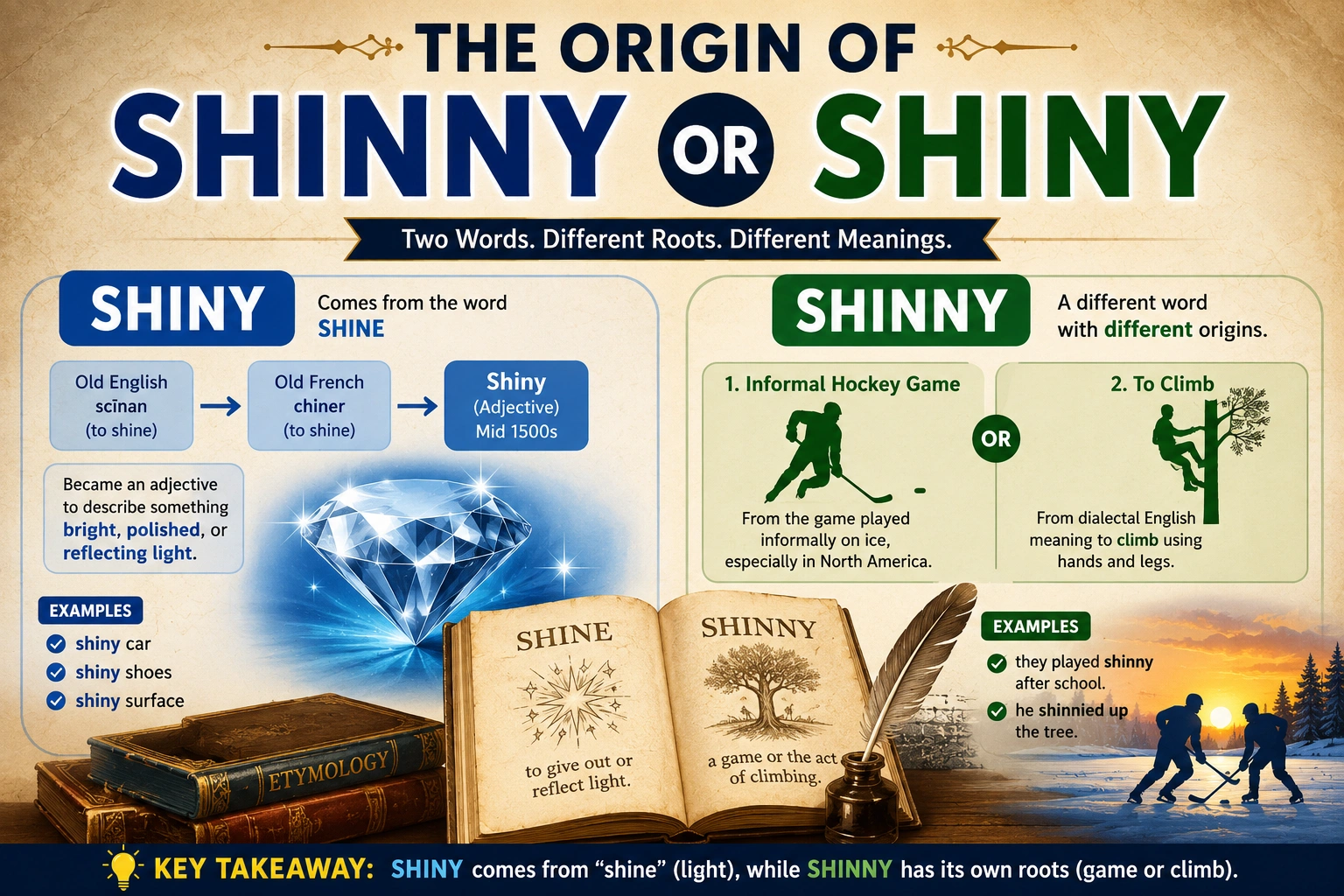 The Origin of Shinny or Shiny