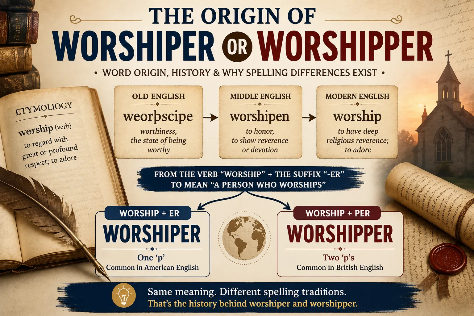 The Origin of Worshiper or Worshipper
