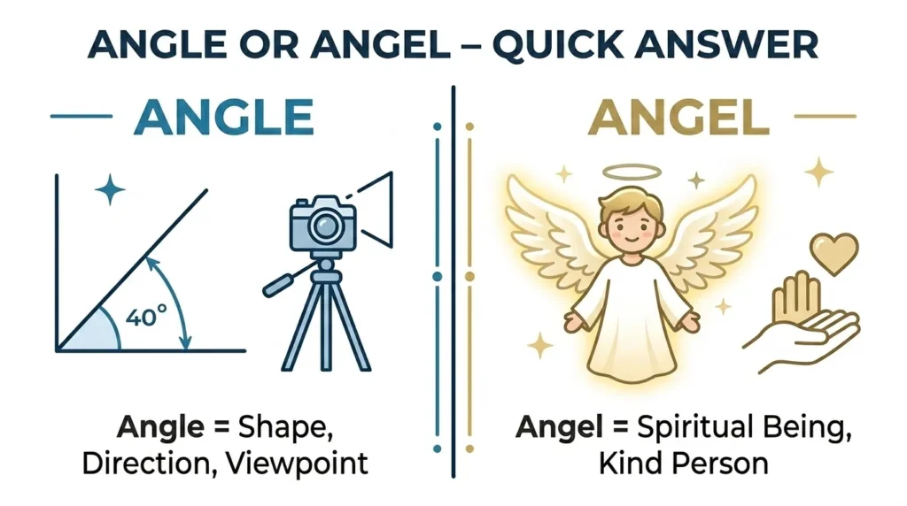 Angle or Angel: Quick Answer