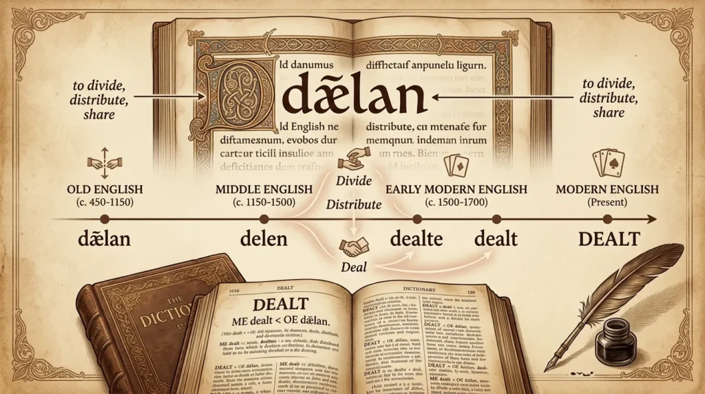 The Origin of Dealt or Delt