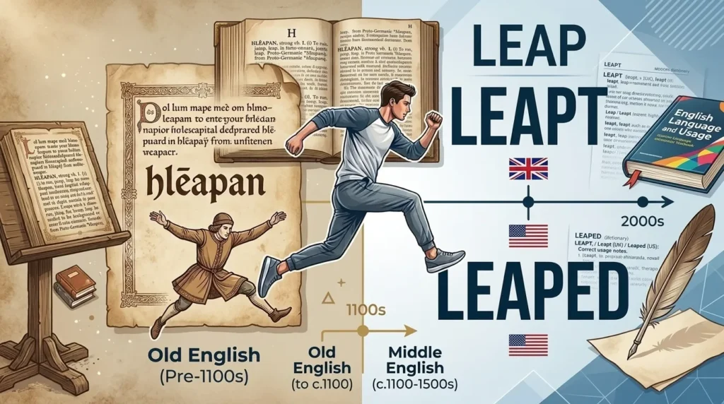 The Origin of Leapt or Leaped