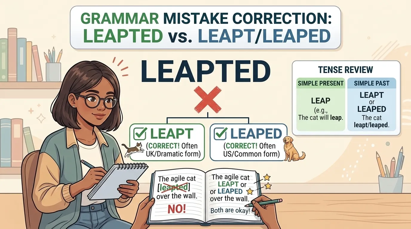 Common Mistakes with Leapt or Leaped