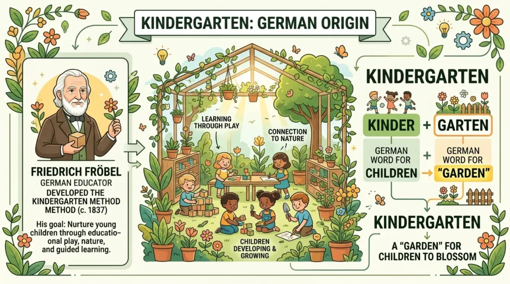 The Origin of Kindergarden or Kindergarten