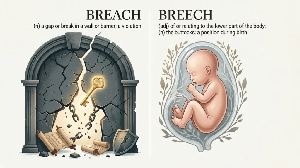 Breech or Breach Quick Answer