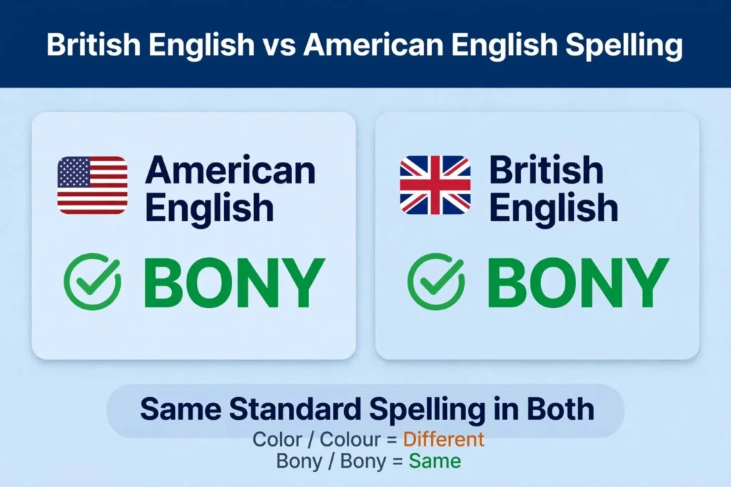 British English vs American English Spelling