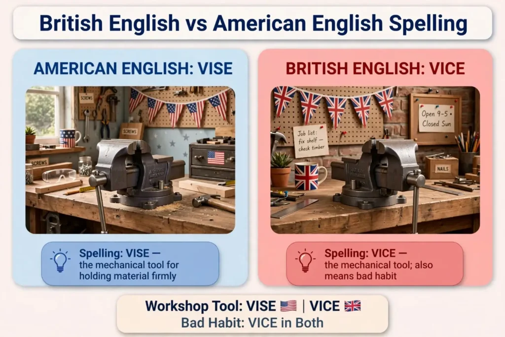 British English vs American English Spelling