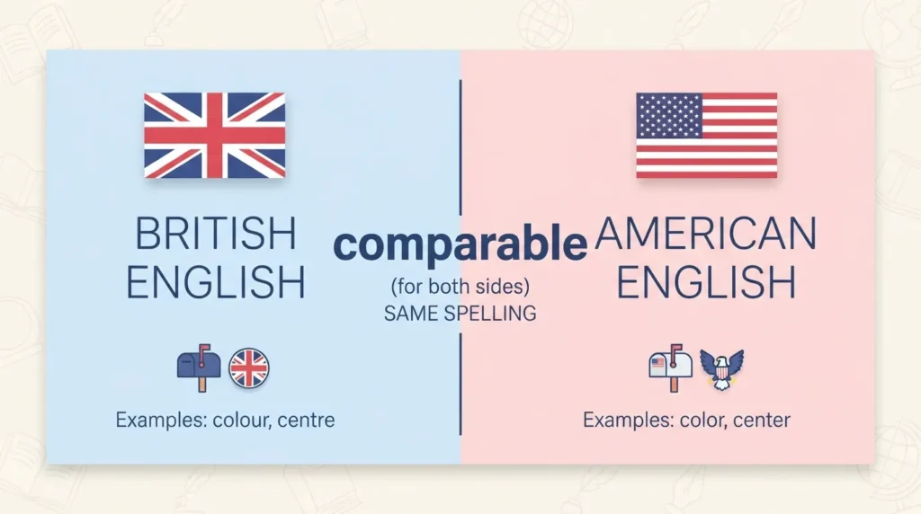 British English vs American English Spelling