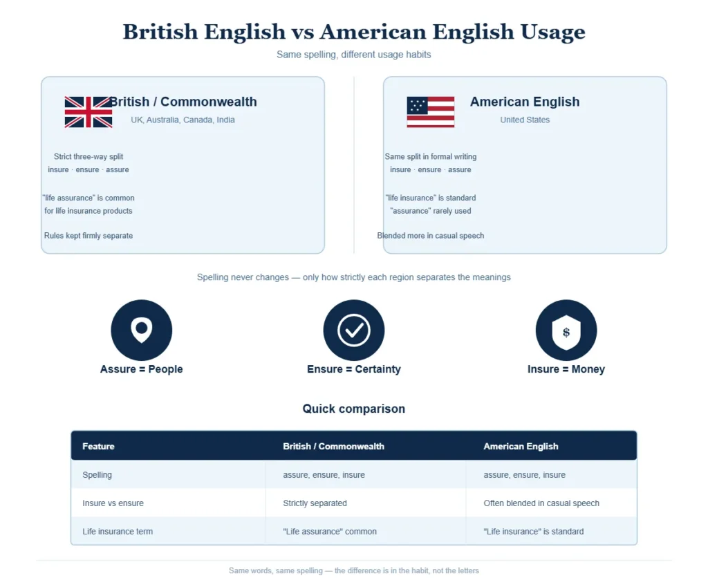 British English vs American English Usage