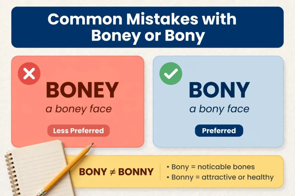 Common Mistakes with Boney or Bony
