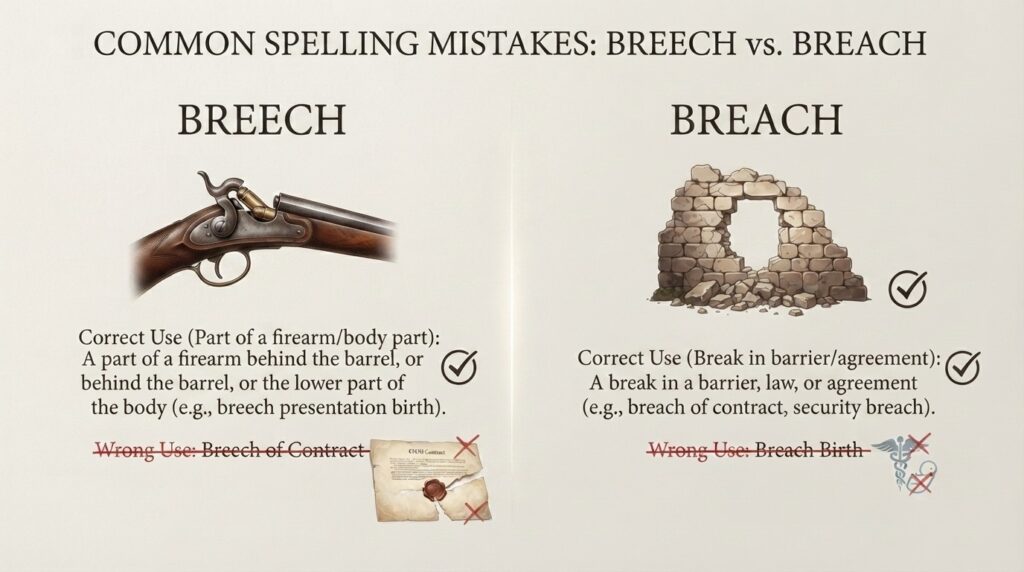 Common Mistakes with Breech and Breach