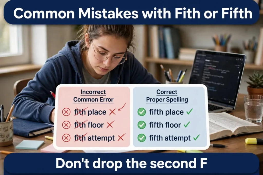 Common Mistakes with Fith or Fifth