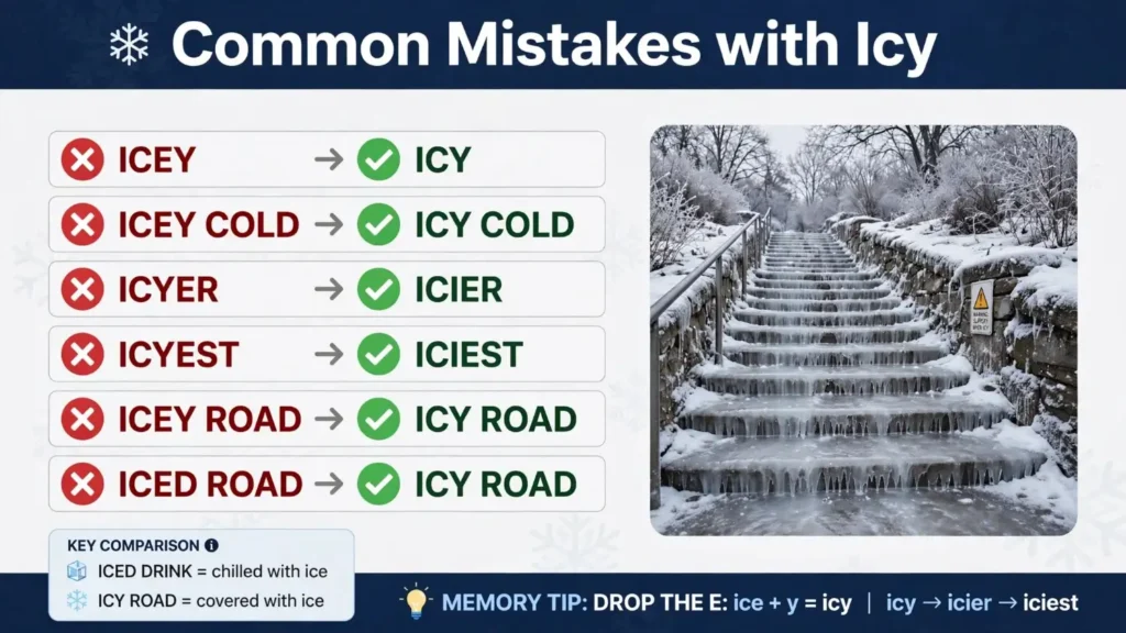 Common Mistakes with Icy or Icey