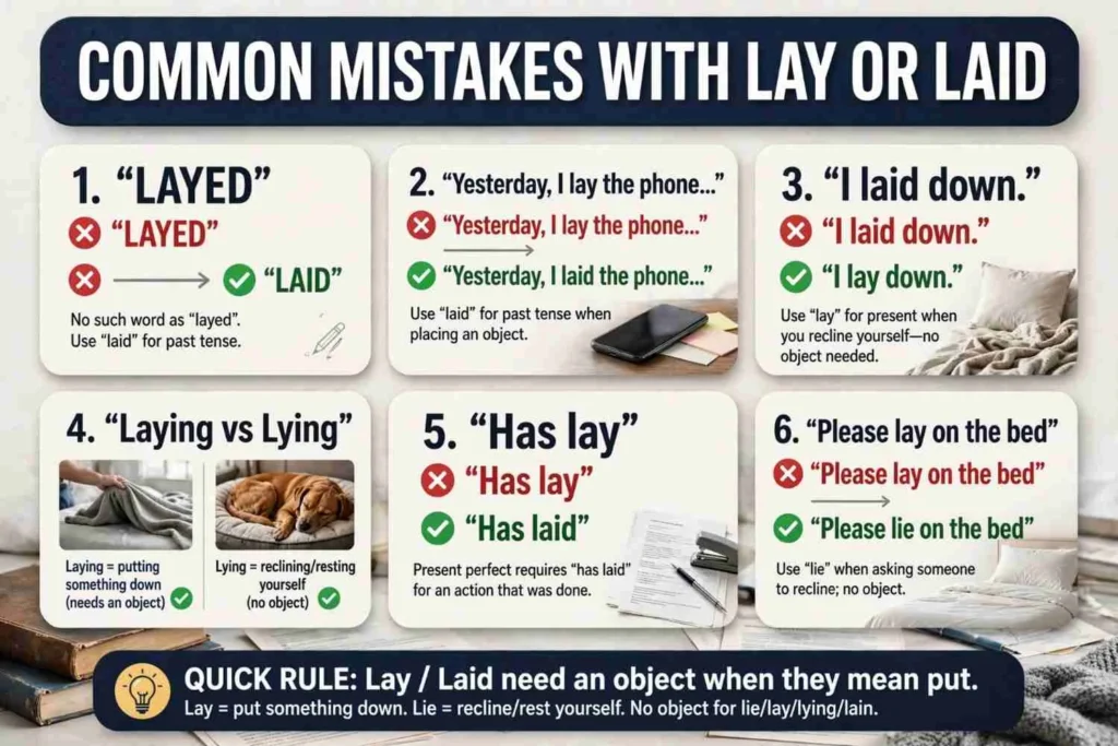 Common Mistakes with Lay or Laid