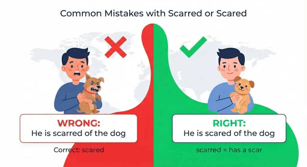 Common Mistakes with Scarred or Scared