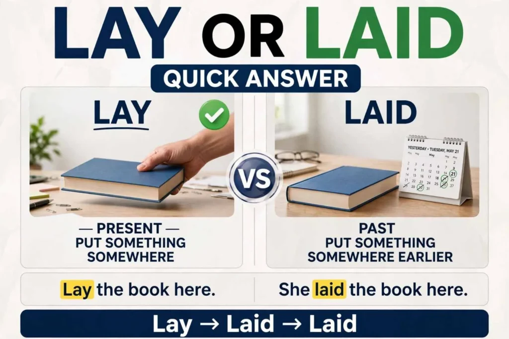 Lay or Laid – Quick Answer