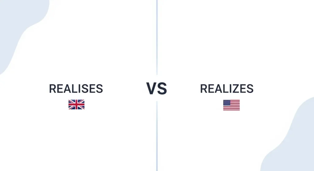 realises vs realizes