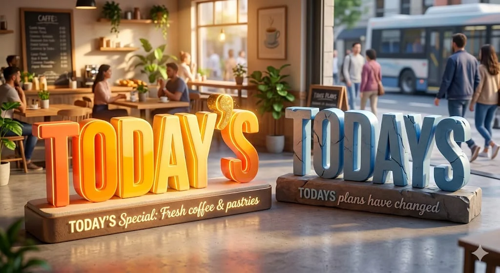 Today's or Todays