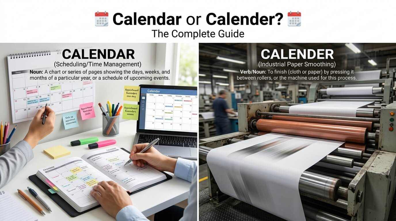 Calendar or Calender