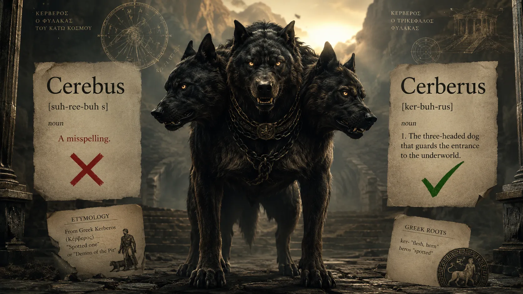 Cerebus or Cerberus